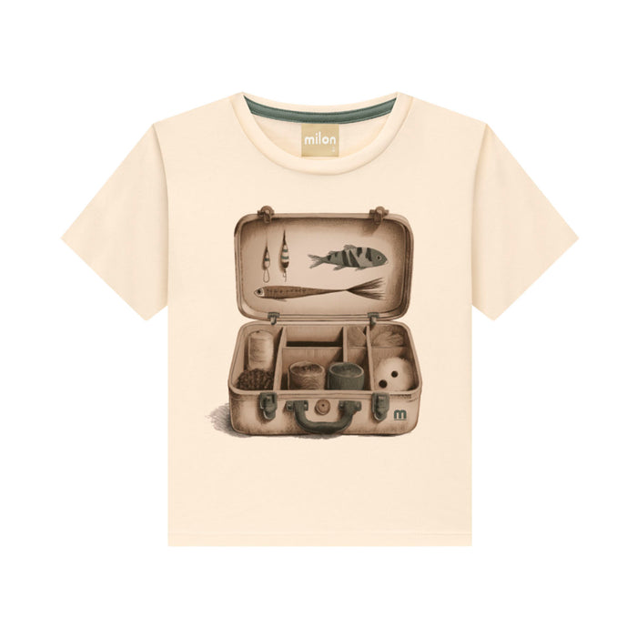 MILON: FISHING TACKLEBOX TEE - BEIGE WHEY