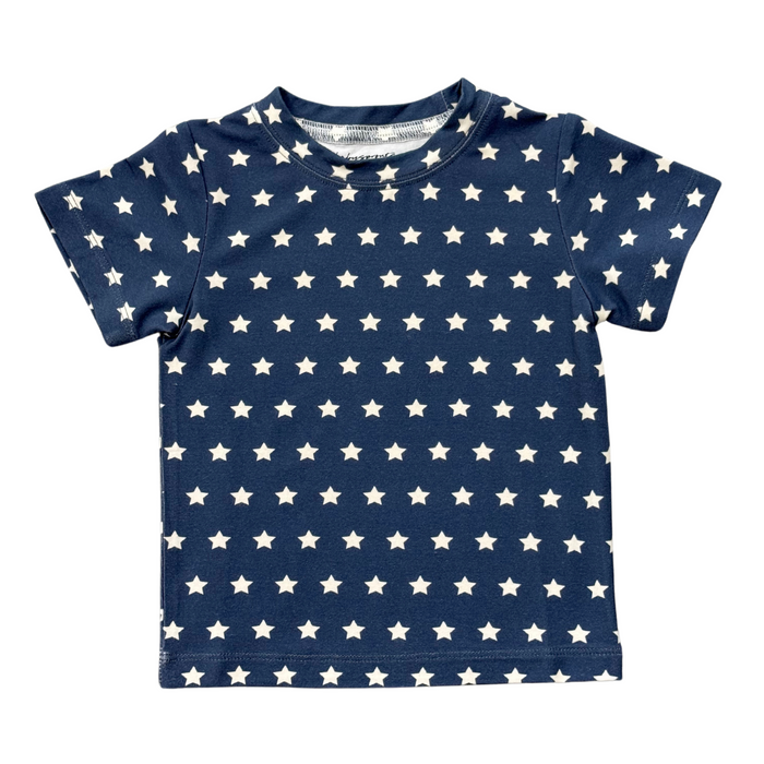 BABYSPROUTS: SHORT SLEEVE TEE - NAVY AMERICAN STARS