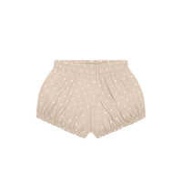MILON: TOP & BLOOMER SET - ALMOND & WHITE