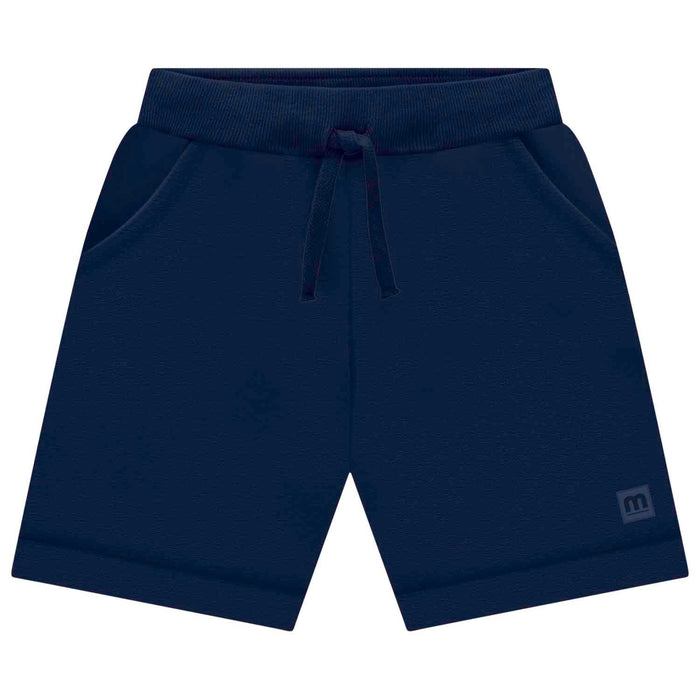 MILON: CUFFED SWEAT SHORTS - NAVY BLUE