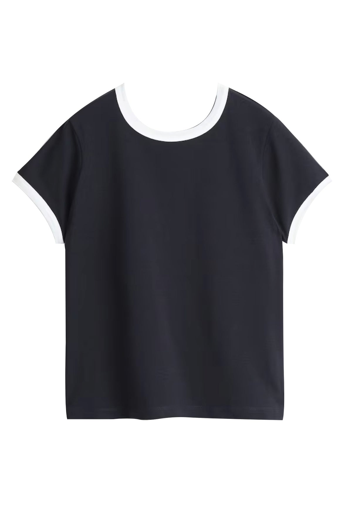 DEAR JOHN: UNITY RINGER CONTRAST TEE - BLACK/WHITE