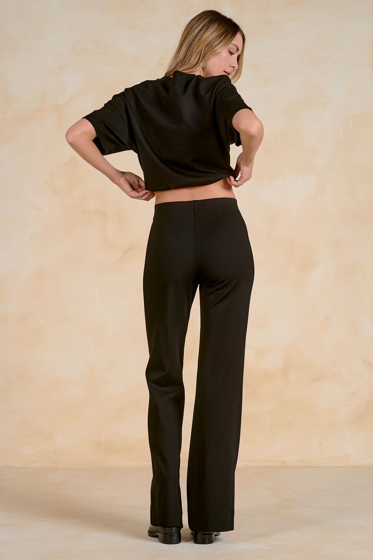 ELAN: FLAIR TROUSERS - BLACK