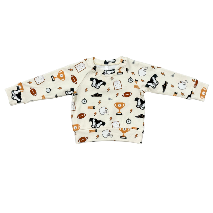 BABYSPROUTS: RAGLAN SWEATSHIRT - FOOTBALL