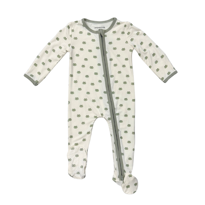 BABYSPROUTS: FOOTIE ROMPER - MINIATURE FROGS