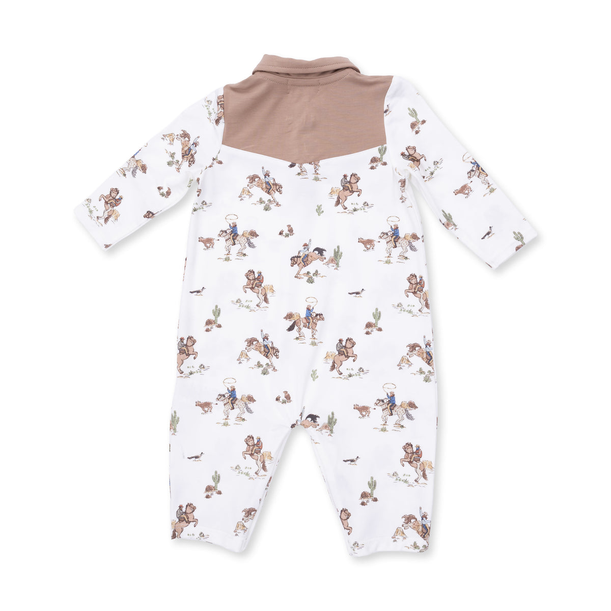 ANGEL DEAR: HORSE WRANGLER LONG SLEEVE COWBOY ROMPER