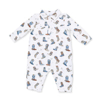ANGEL DEAR: BUCKAROO BOOTS LONG SLEEVE COWBOY ROMPER