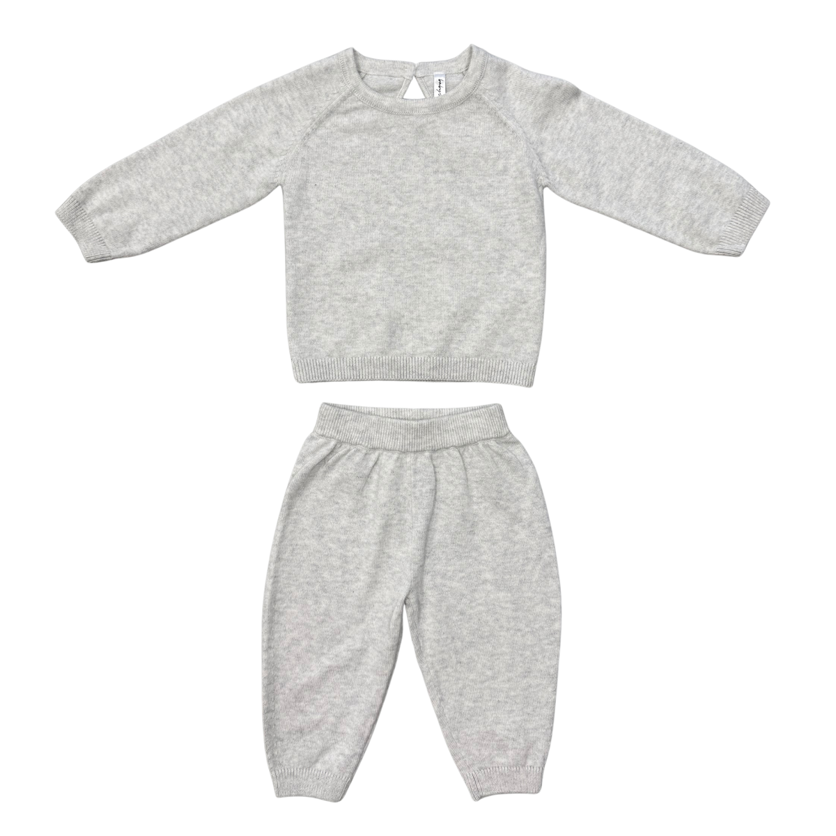 BABYSPROUTS: SOFT KNIT BABY SET - CREAM MARBLE
