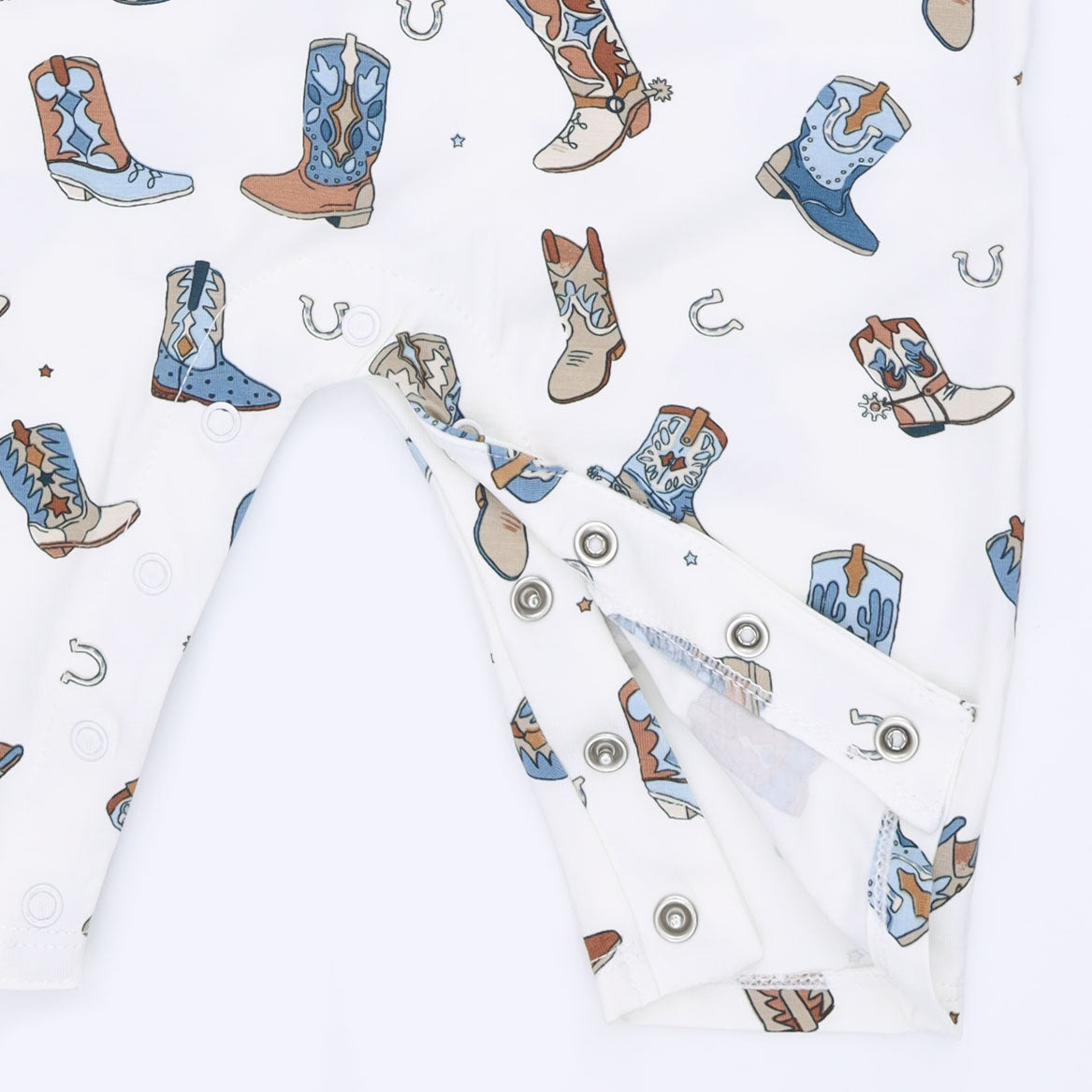 ANGEL DEAR: BUCKAROO BOOTS LONG SLEEVE COWBOY ROMPER