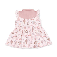 ANGEL DEAR: COWGIRL BOOTS AND BOWS WESTERN PEARL SNAP DRESS & BLOOMER SET