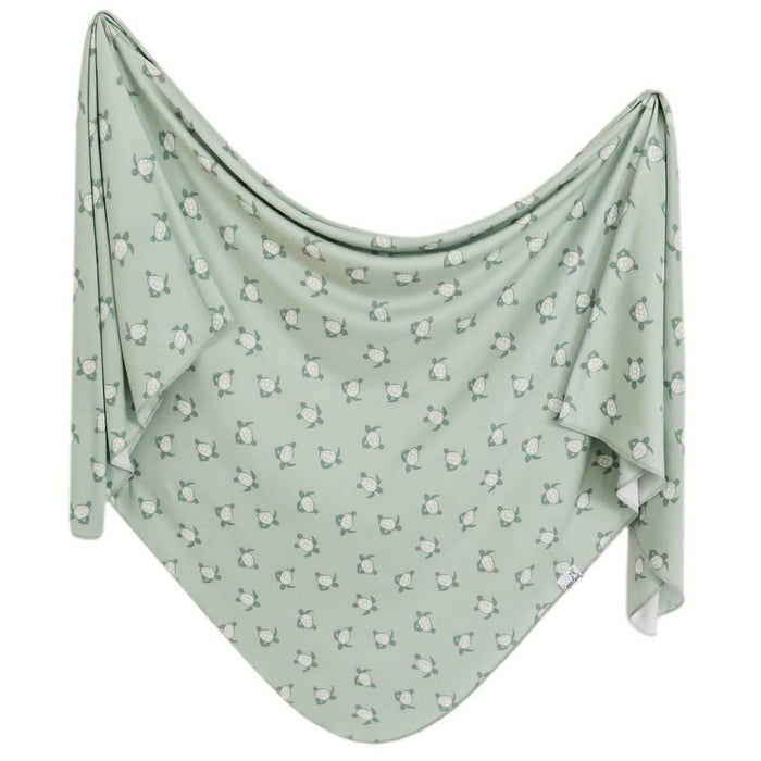 COPPER PEARL: WADE KNIT SWADDLE BLANKET