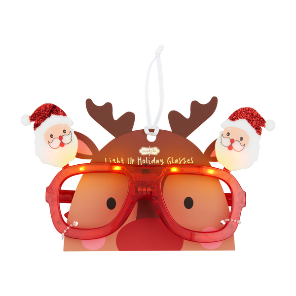 MUD PIE: HOLIDAY LIGHT-UP GLASSES