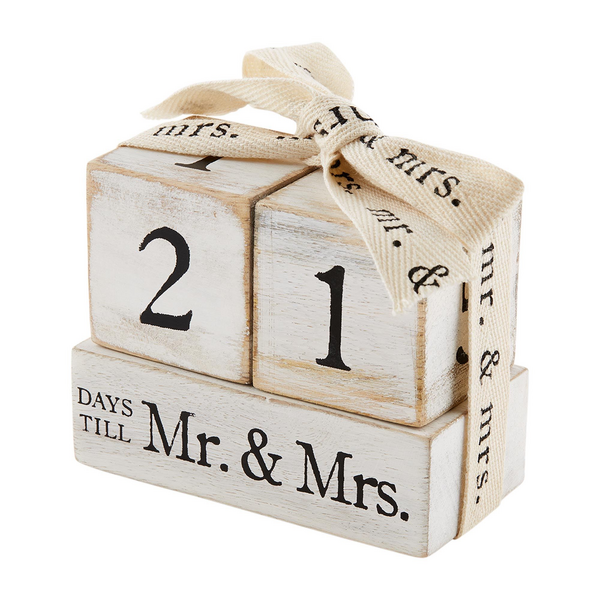 MUD PIE: WEDDING COUNTDOWN BLOCK GIFT SET