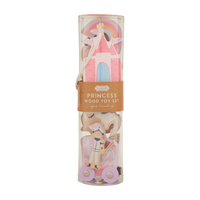 MUD PIE: WOOD PRINCESS TOY SET (12-PIECE)