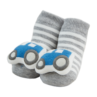 MUD PIE: COW FARM RATTLE TOE SOCK SET