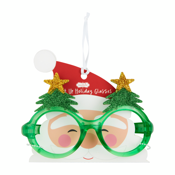 MUD PIE: HOLIDAY LIGHT-UP GLASSES