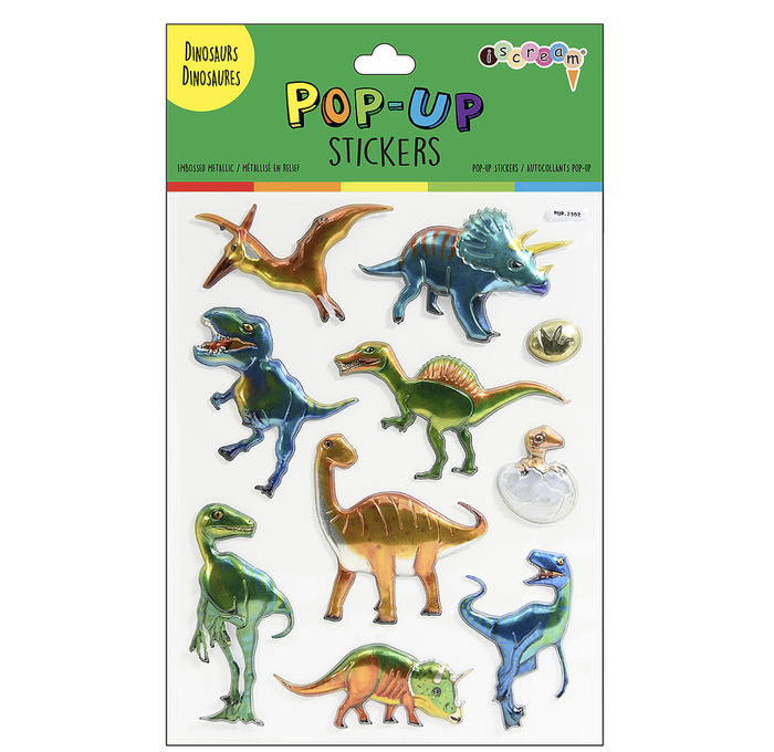 ISCREAM: DINOSAUR POP-UP STICKERS