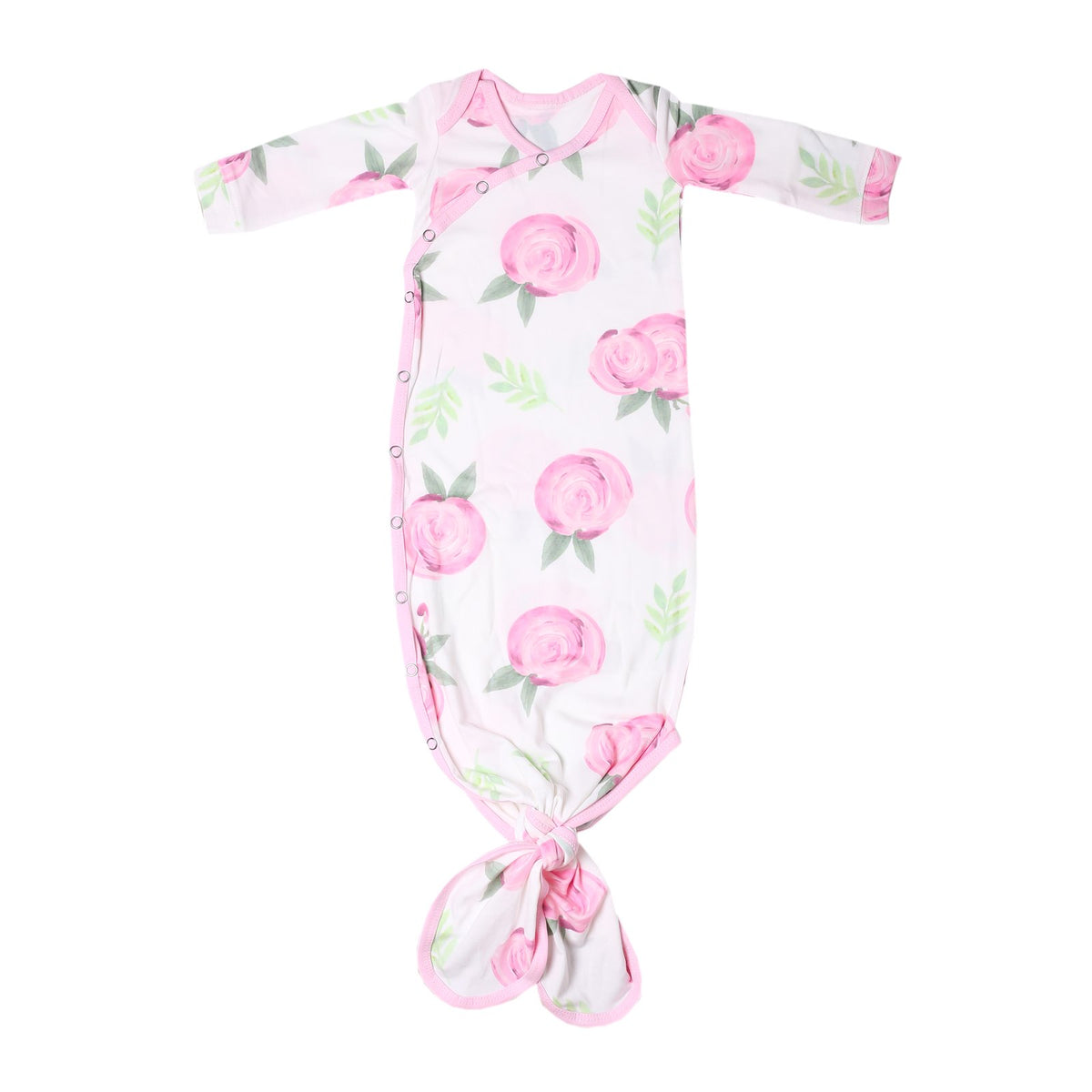 COPPER PEARL: GRACE NEWBORN KNOTTED GOWN