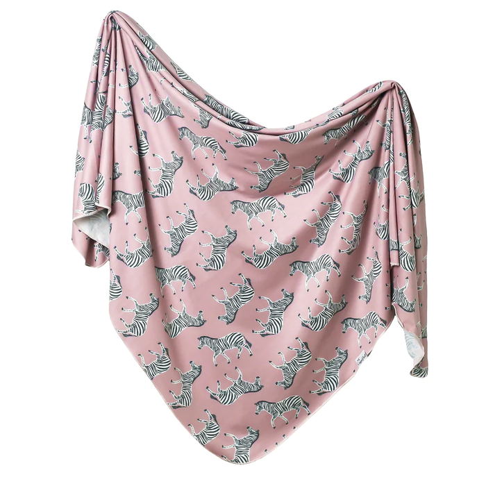 COPPER PEARL: ZELLA KNIT SWADDLE BLANKET