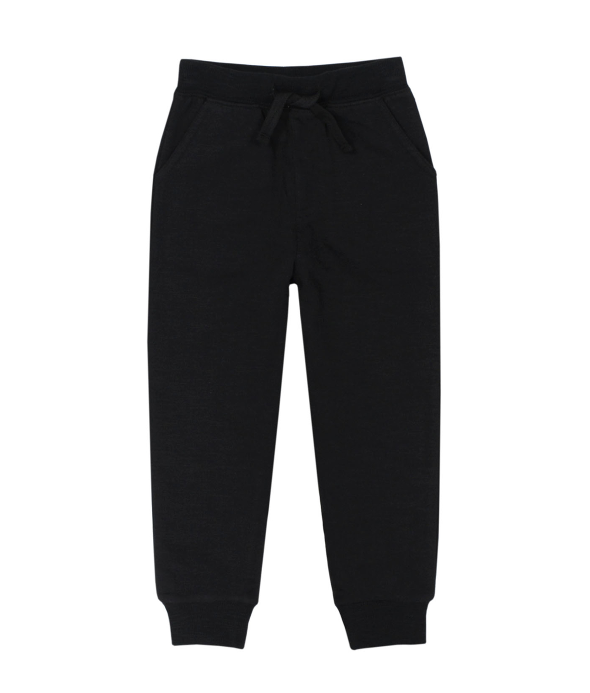 GLOBALTEX KIDS: BLACK SLUB TERRY PULL ON PANT