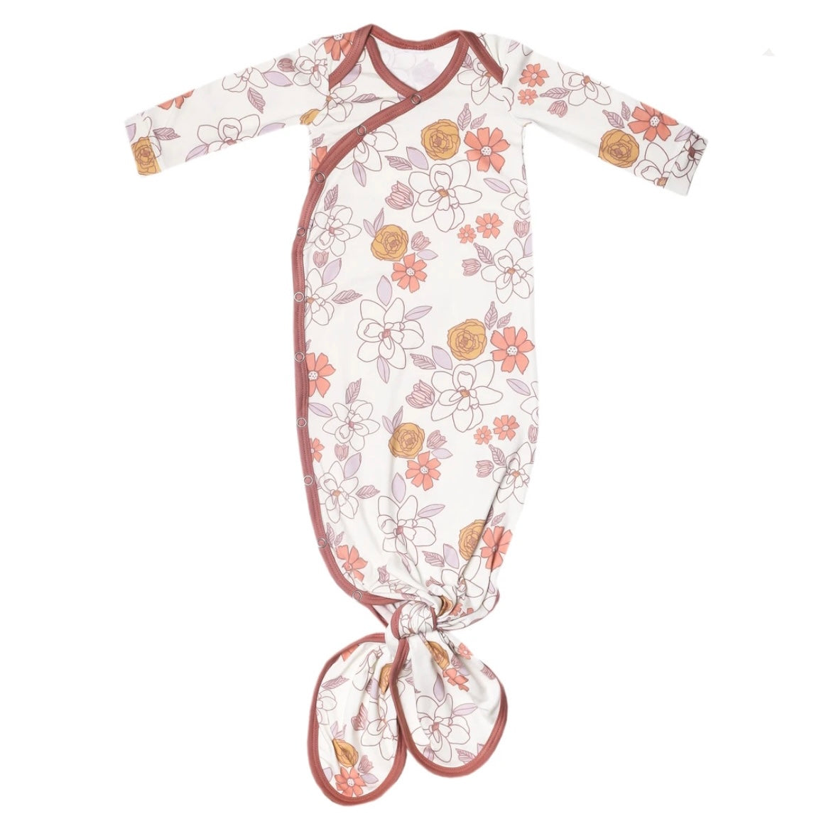 COPPER PEARL: FERRA KNOTTED GOWN