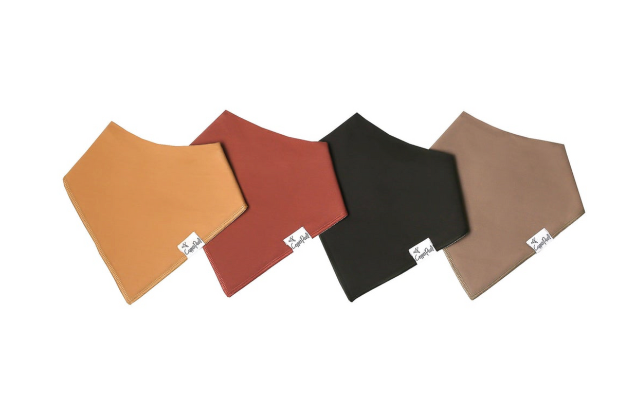 COPPER PEARL: DUNE BANDANA BIBS (4-PACK)