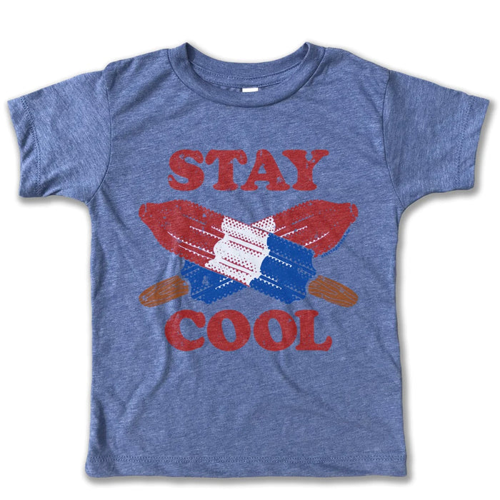 RIVET APPAREL CO: STAY COOL TEE - HEATHER COLUMBIA BLUE