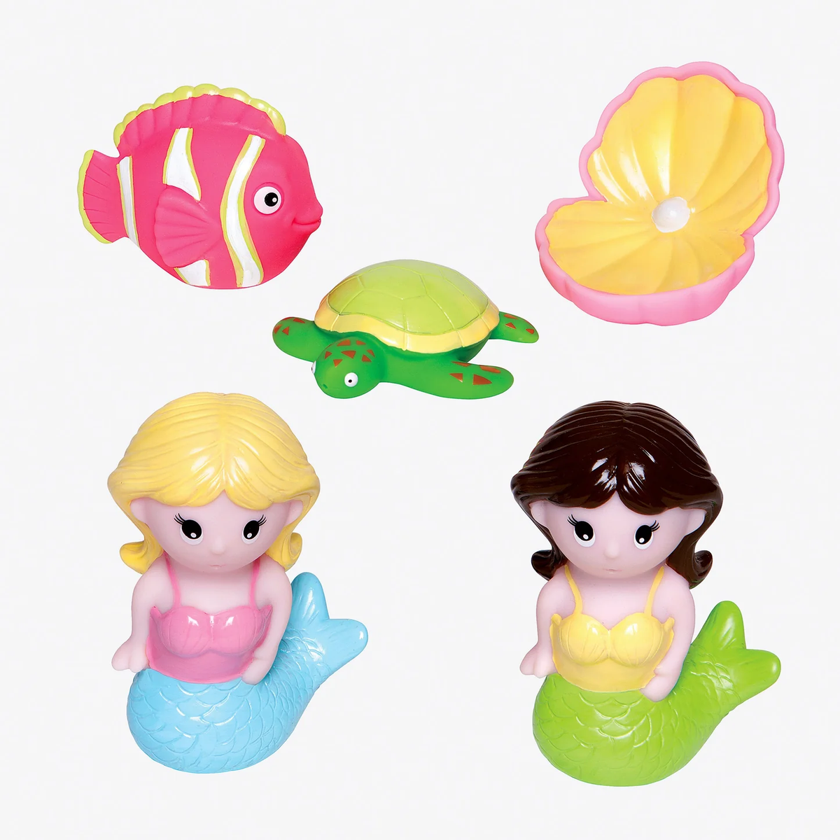 ELEGANT BABY: MERMAID PARTY SQUIRTIE BABY BATH TOYS