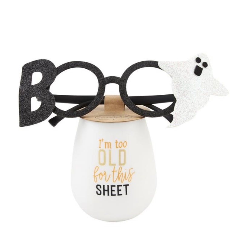 MUD PIE: SILICONE WINE GLASS SET: BOO SHEET