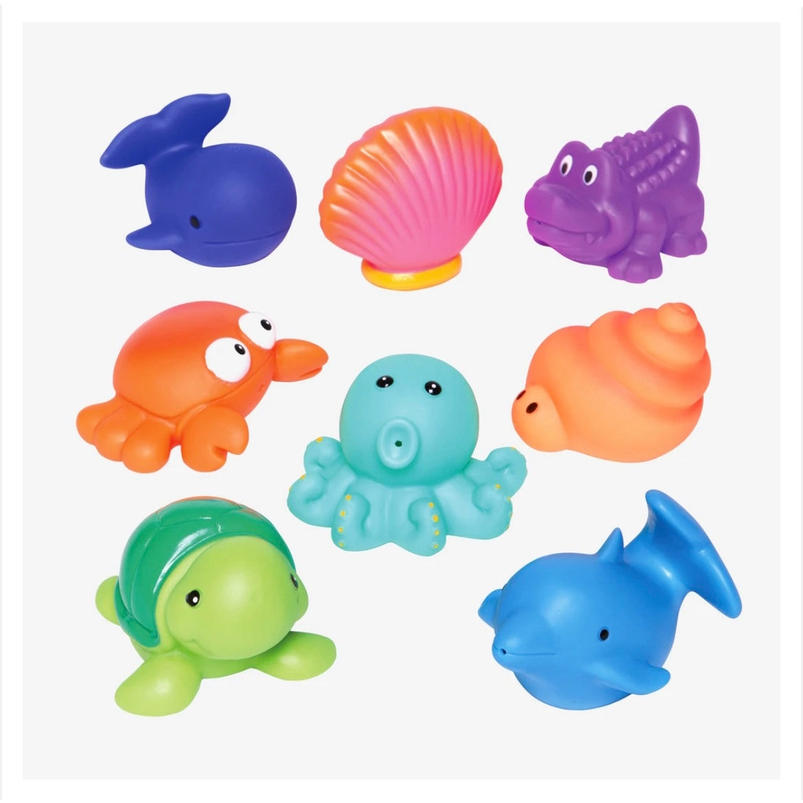 ELEGANT BABY: SEA PARTY SQUIRTIE BABY BATH TOYS