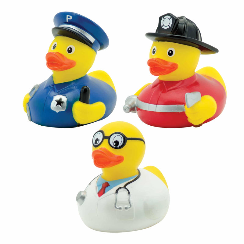 RUBBER DUCKIES: POLICE OFFICER, FIREFIGHTER, & DOCTOR