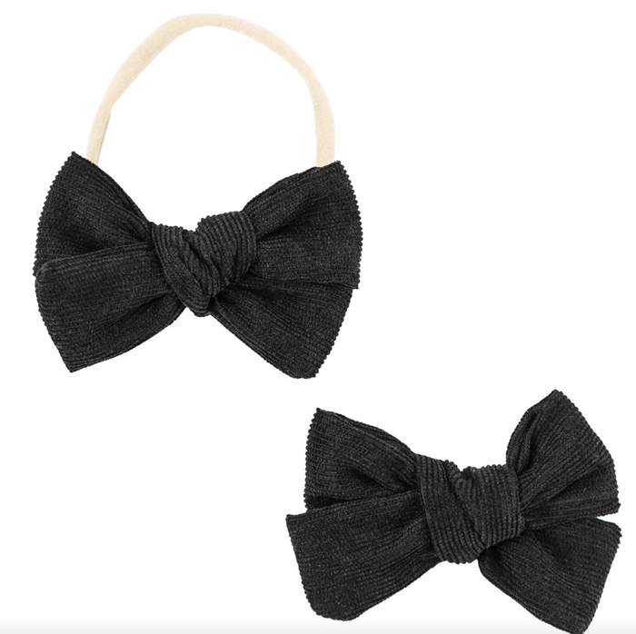 MILA & ROSE: BLACK CORD BOW