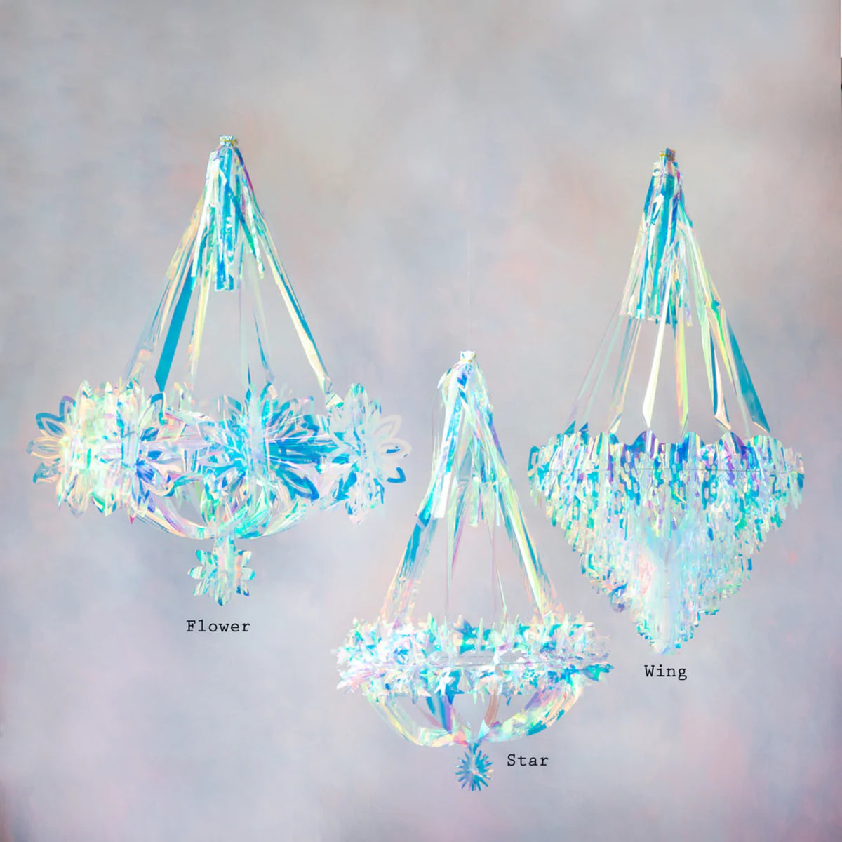 GLITTERVILLE: IRIDESCENT CHANDELIERS