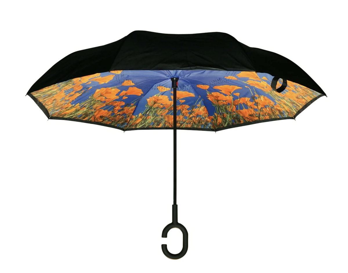 TOPSY TURVY POPPIES IN MEADOWS UMBRELLA