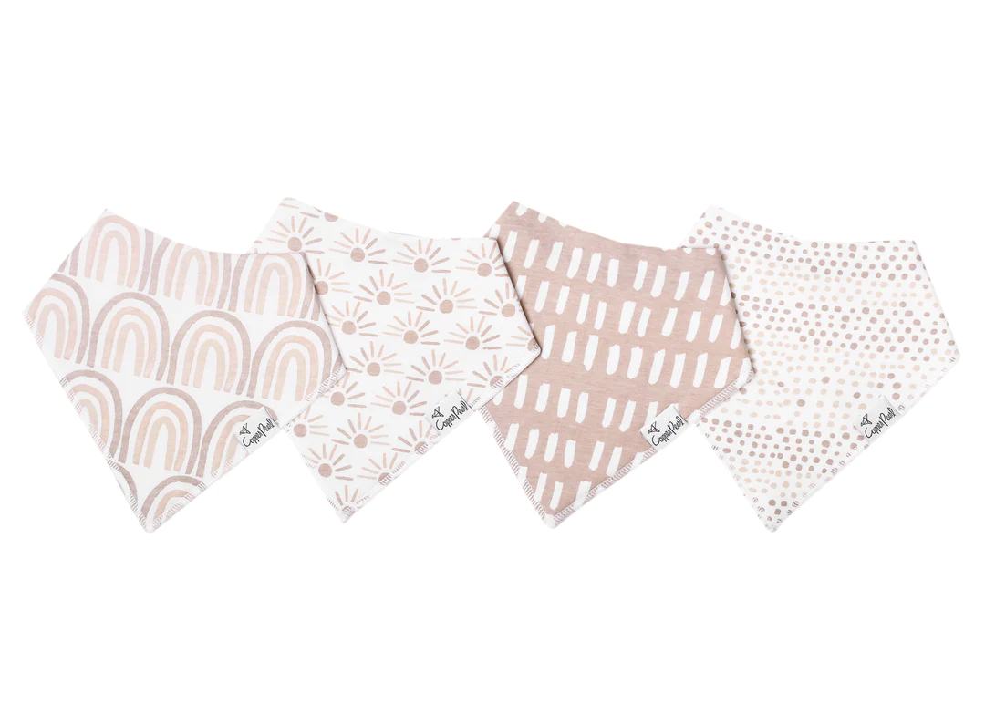 COPPER PEARL: BLISS BABY BANDANA BIBS