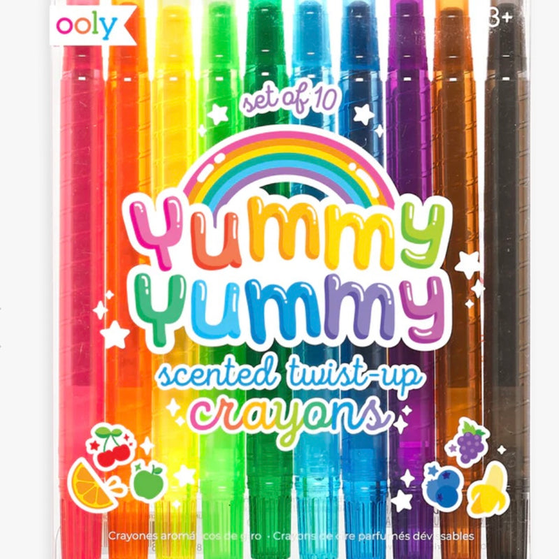 OOLY: YUMMY YUMMY SCENTED TWIST-UP CRAYONS - SET OF 10