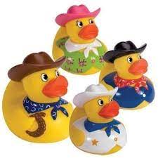 RUBBER DUCKIES: COWBOY/COWGIRL