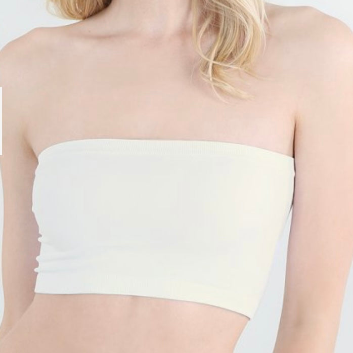 IVORY BANDEAU TOP