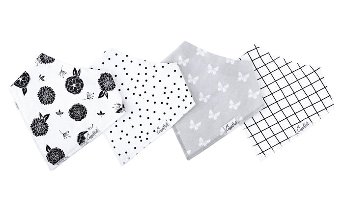 COPPER PEARL: WILLOW BABY BANDANA BIB (4-PACK)