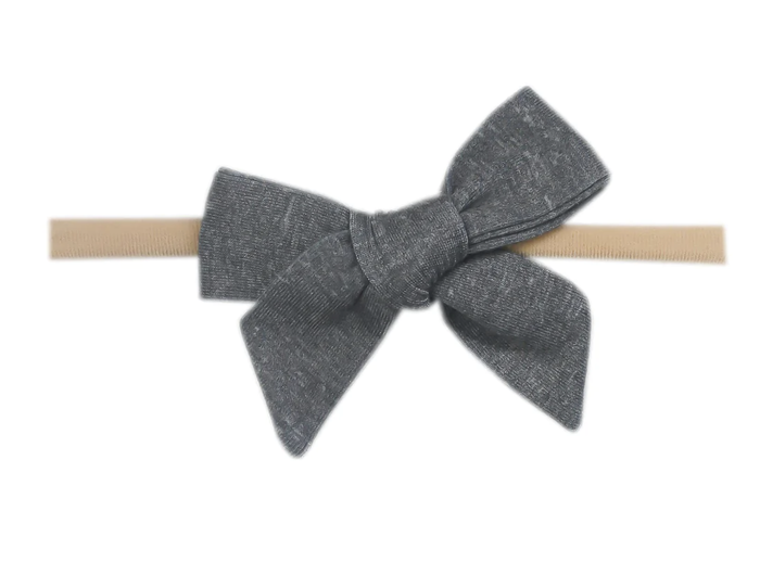 COPPER PEARL: SLATE NYLON CLASSIC BOW