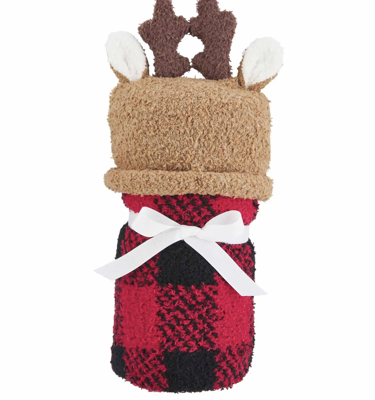 MUD PIE: REINDEER HAT & BLANKET SET