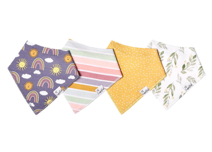 COPPER PEARL: HOPE BABY BANDANA BIB SET (4-PACK)