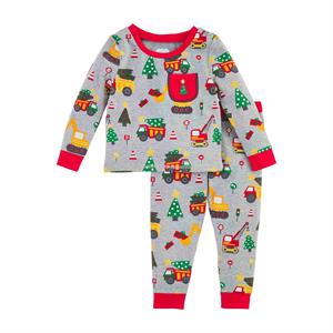 MUD PIE: CONSTRUCTION CHRISTMAS PJ SET