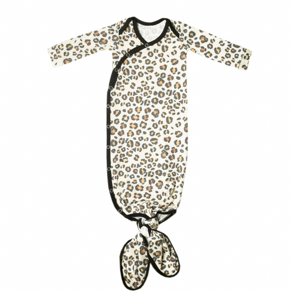 COPPER PEARL: ZARA NEWBORN KNOTTED GOWN