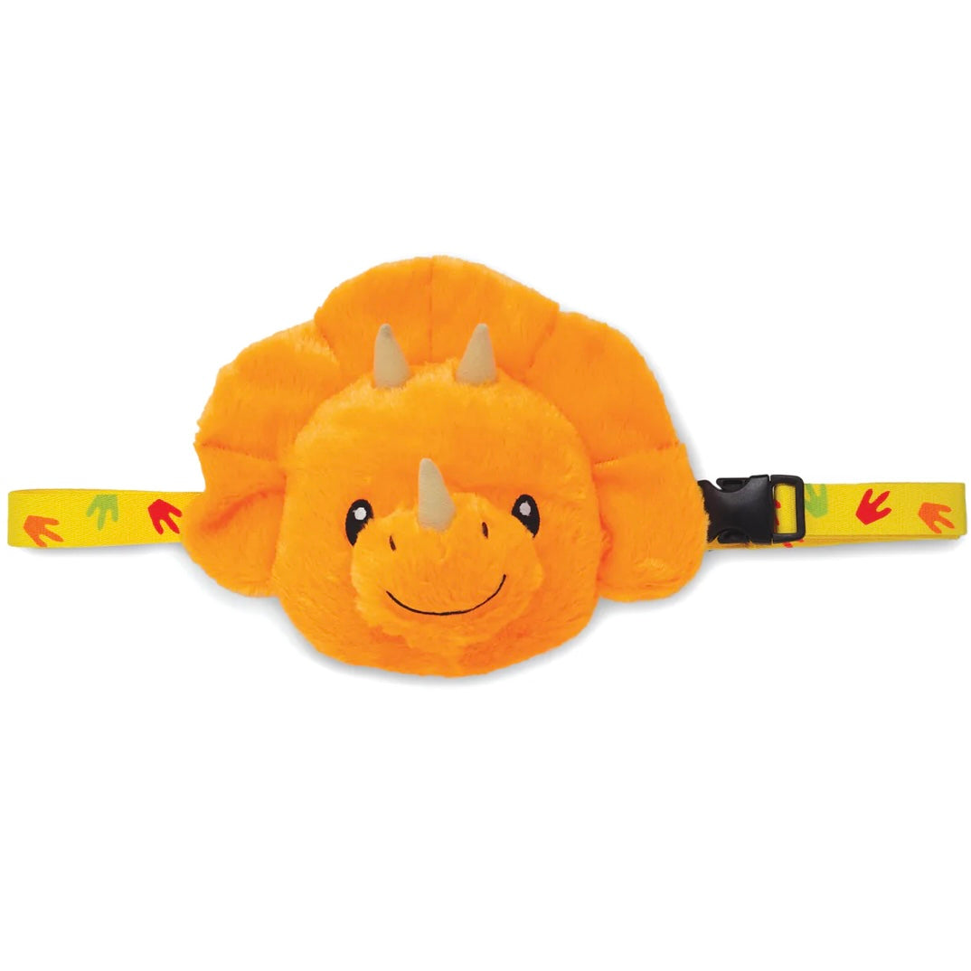 CUDDLE BARN: DINO BRITES FANNY PACK - CERA THE TRICERATOPS