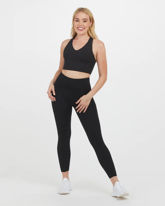 SPANX: BOOTY BOOST® PERFECT POCKET ACTIVE 7/8 LEGGINGS - VERY BLACK