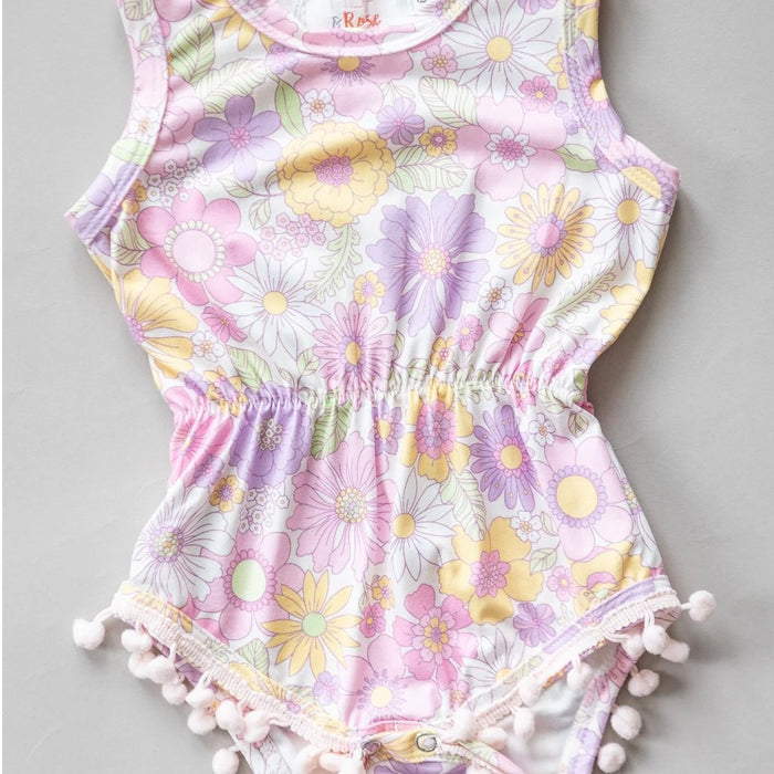 MILA & ROSE: SPRINGTIME SUNSHINE POM POM ROMPER