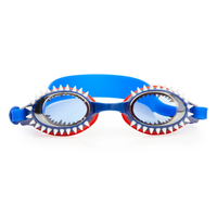 BLING2O: FISH-N-CHIPS SWIM GOGGLES - TIGER SHARK NAVY